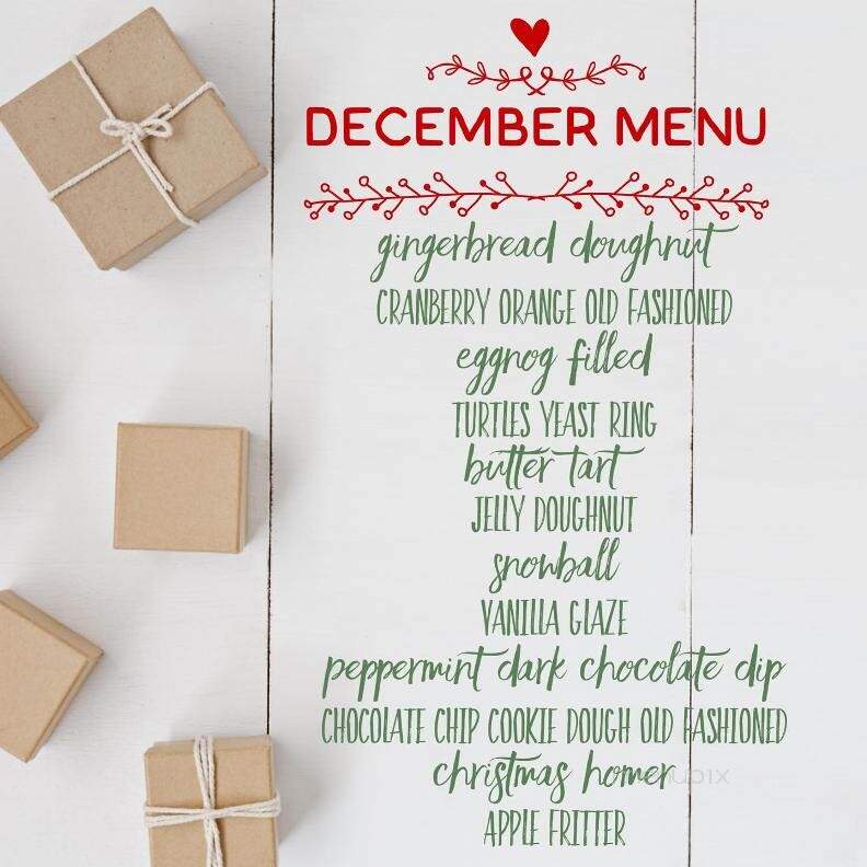 Doughnut Love - Coquitlam, BC menu_pic