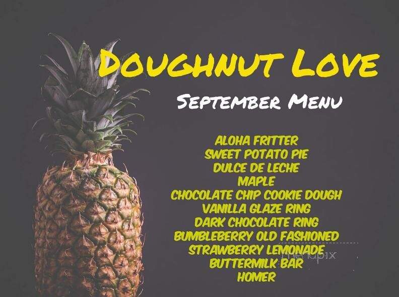 Doughnut Love - Coquitlam, BC menu_pic