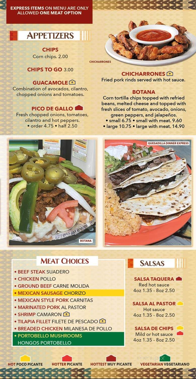 Mi Pueblo Express - Clinton Township, MI menu_pic