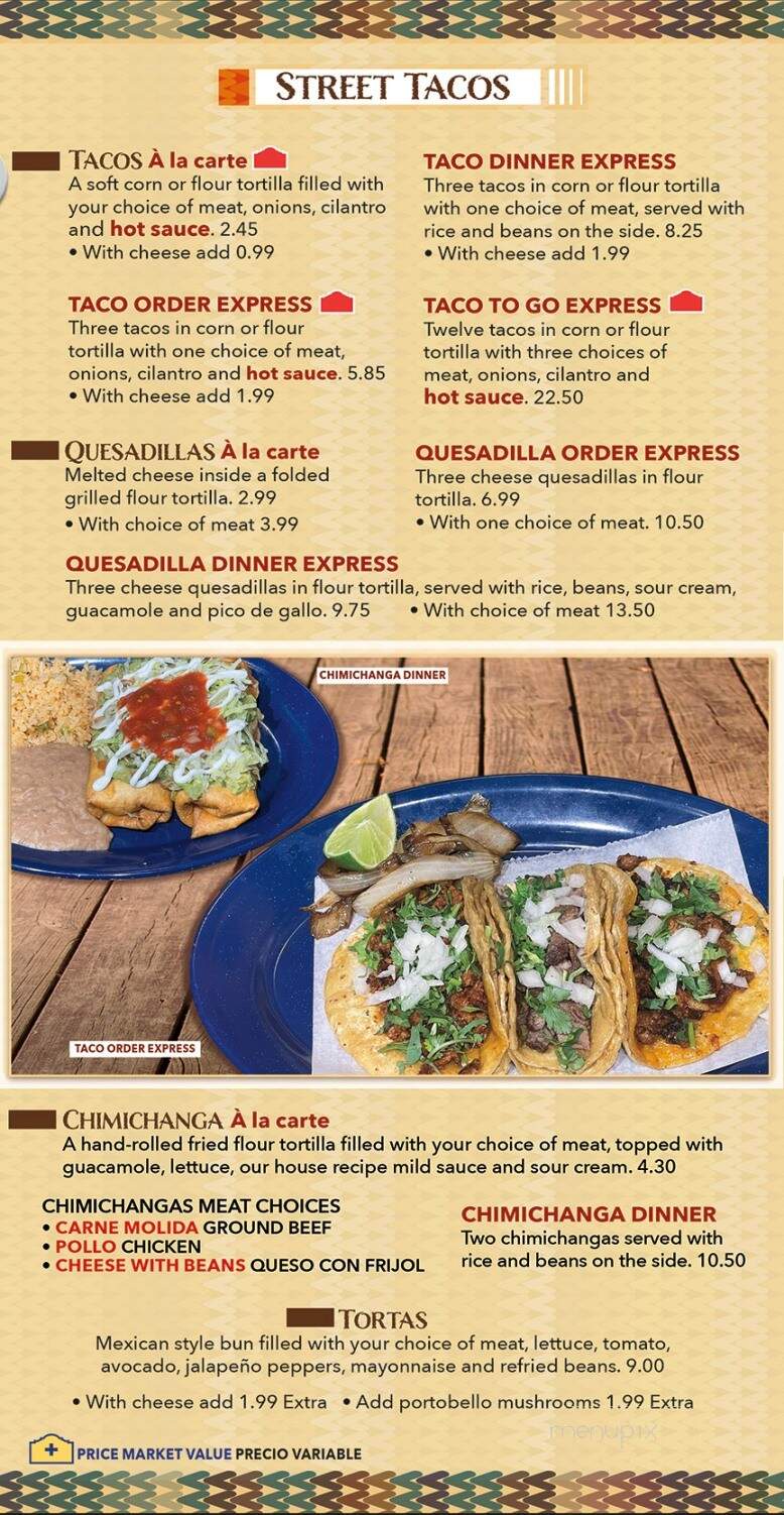 Mi Pueblo Express - Clinton Township, MI menu_pic