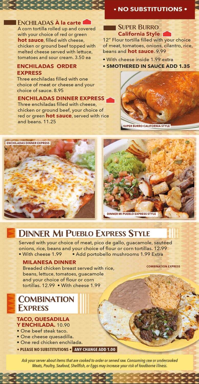 Mi Pueblo Express - Clinton Township, MI menu_pic