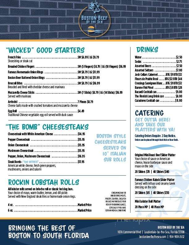 Boston Beef By the Sea - Lauderdale-by-the-Sea, FL menu_pic