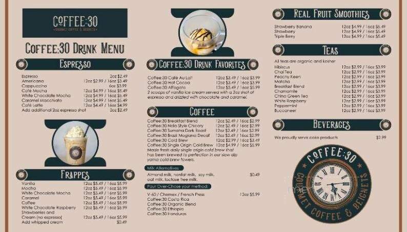 Coffee:30 - Lake Charles, LA menu_pic