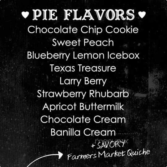 Cross My Heart & Hope For Pie - Melissa, TX menu_pic