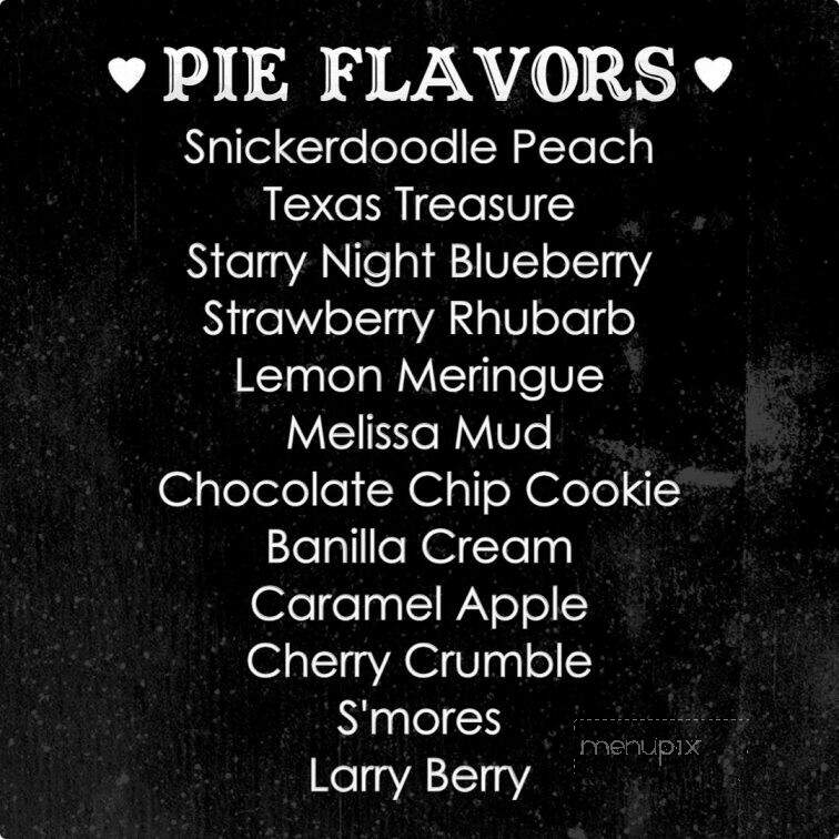 Cross My Heart & Hope For Pie - Melissa, TX menu_pic