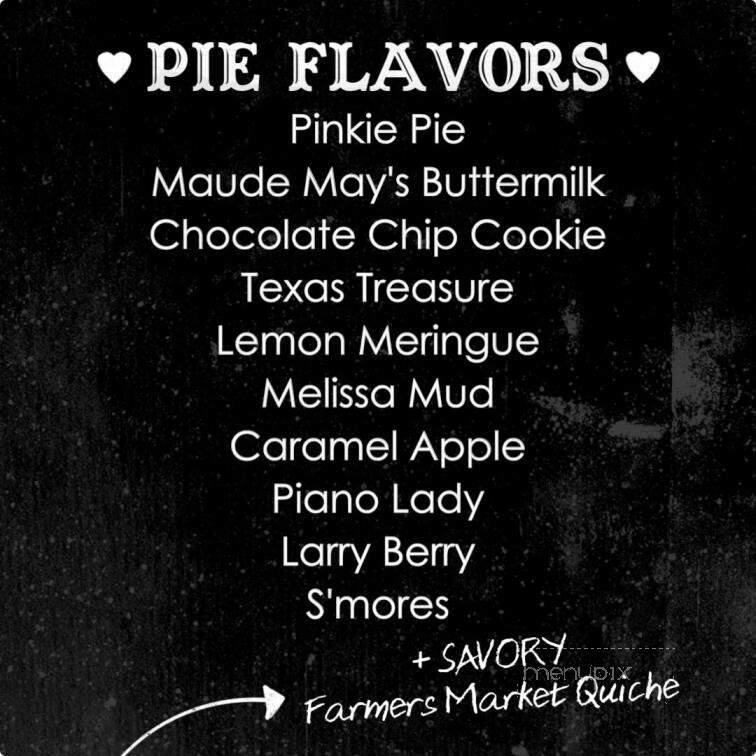 Cross My Heart & Hope For Pie - Melissa, TX menu_pic