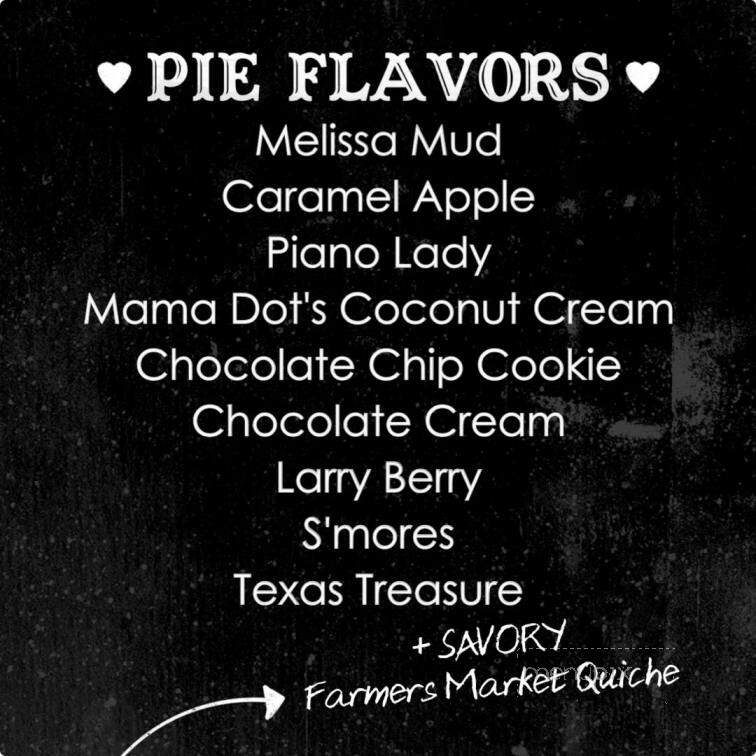Cross My Heart & Hope For Pie - Melissa, TX menu_pic