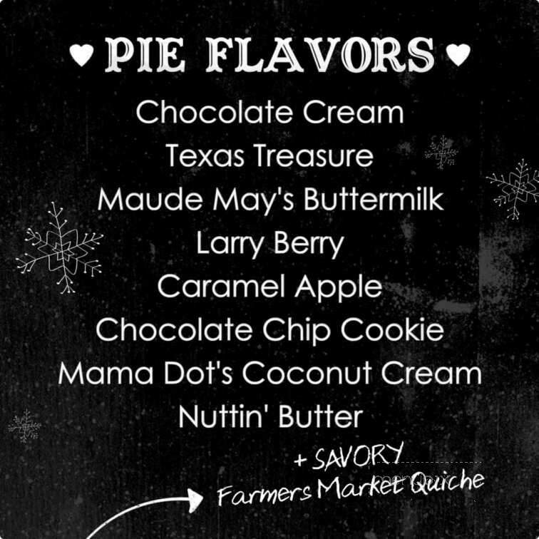 Cross My Heart & Hope For Pie - Melissa, TX menu_pic