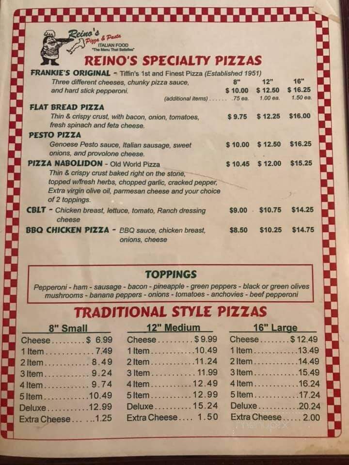 Reino's Pizza - Tiffin, OH
