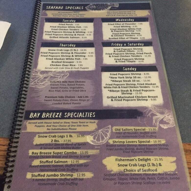 Bay Breeze - Hampton, GA menu_pic