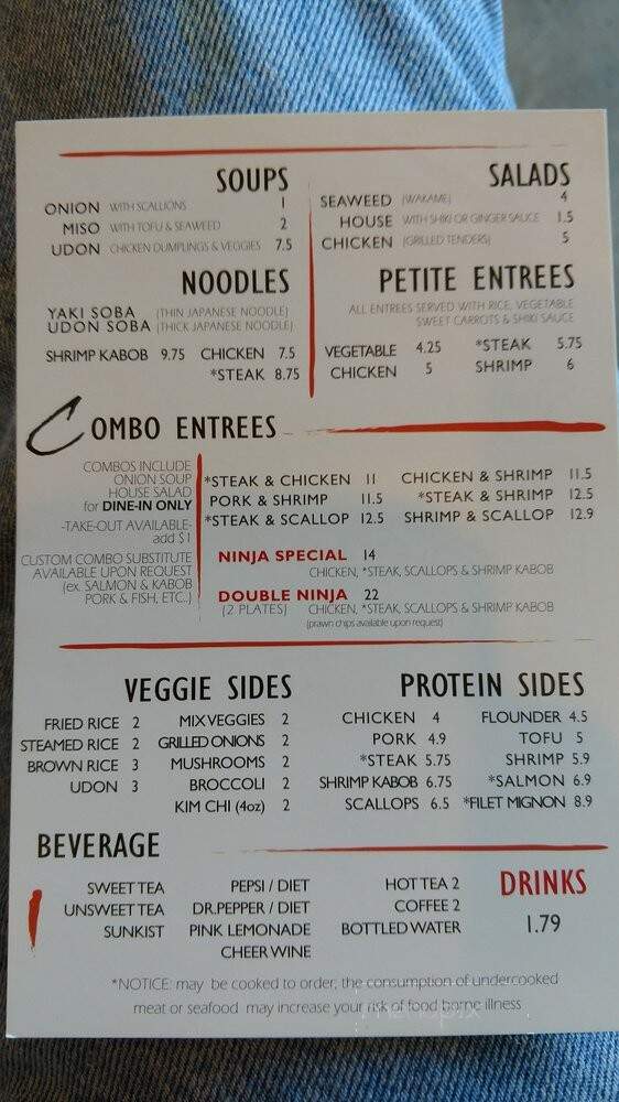 Katana Japanese Sushi Fusion - Salisbury, NC menu_pic