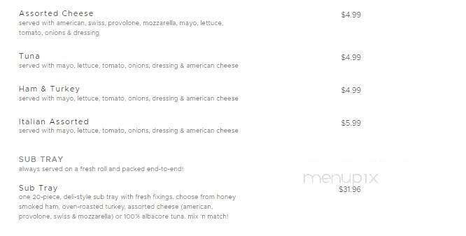 Mark's Pizzeria - Albion, NY menu_pic