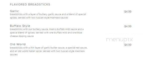 Mark's Pizzeria - Albion, NY menu_pic