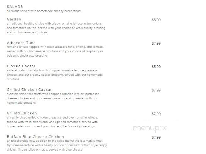 Mark's Pizzeria - Albion, NY menu_pic