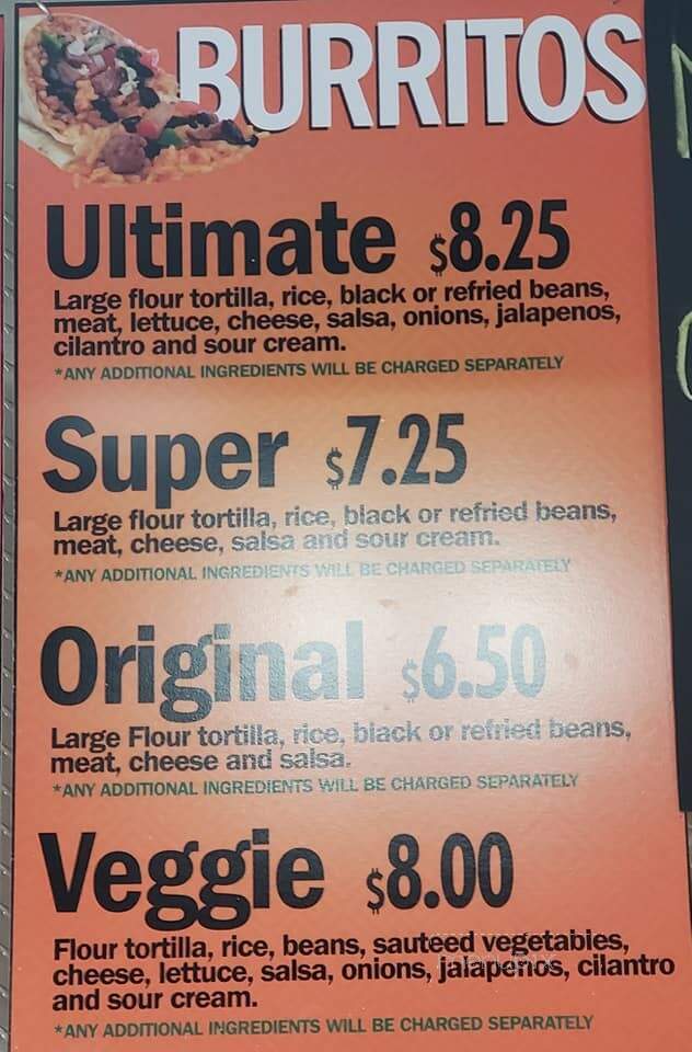 Burrito Banditos - Nampa, ID menu_pic