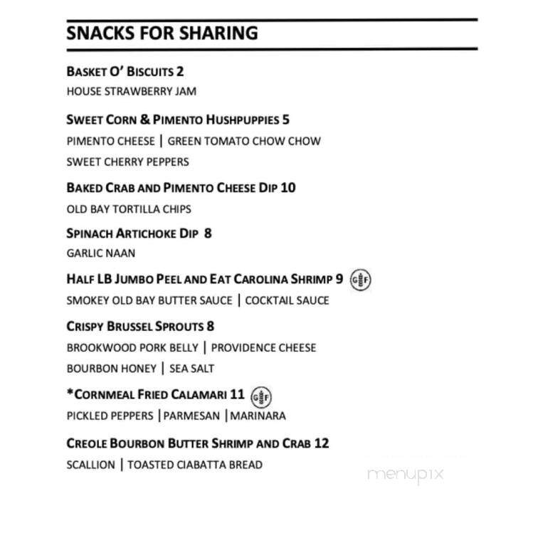 Persimmons Waterfront Restaurant - New Bern, NC menu_pic