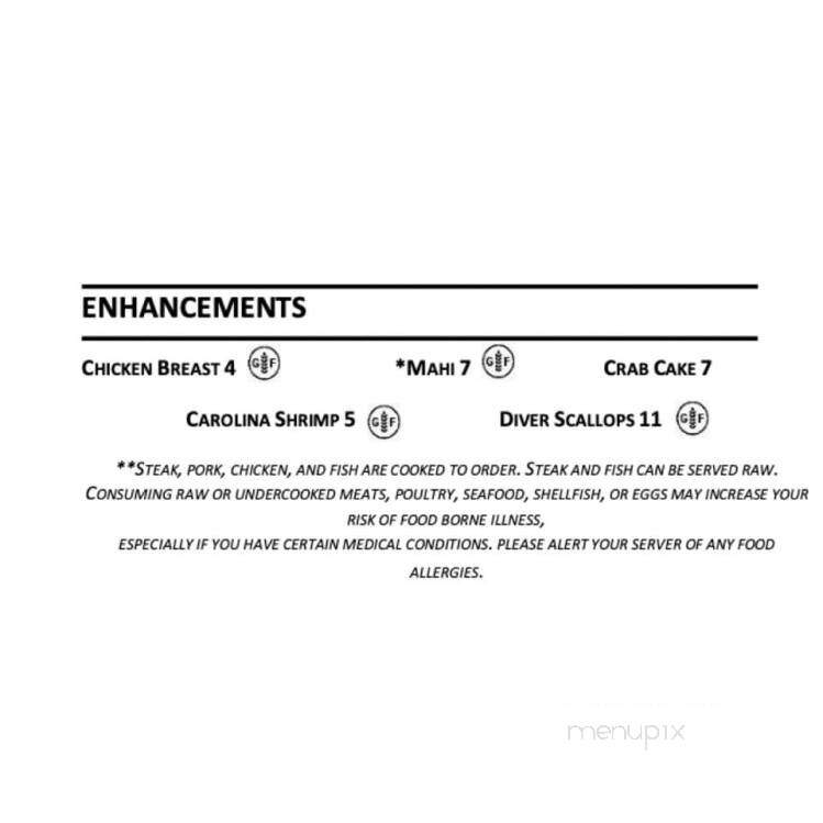 Persimmons Waterfront Restaurant - New Bern, NC menu_pic