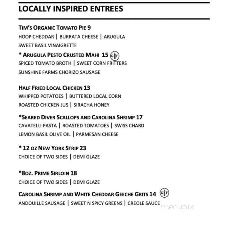 Persimmons Waterfront Restaurant - New Bern, NC menu_pic