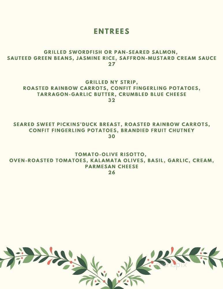The Gleanery - Putney, VT menu_pic