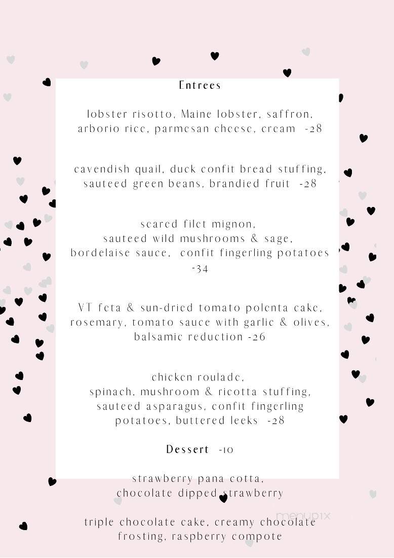 The Gleanery - Putney, VT menu_pic