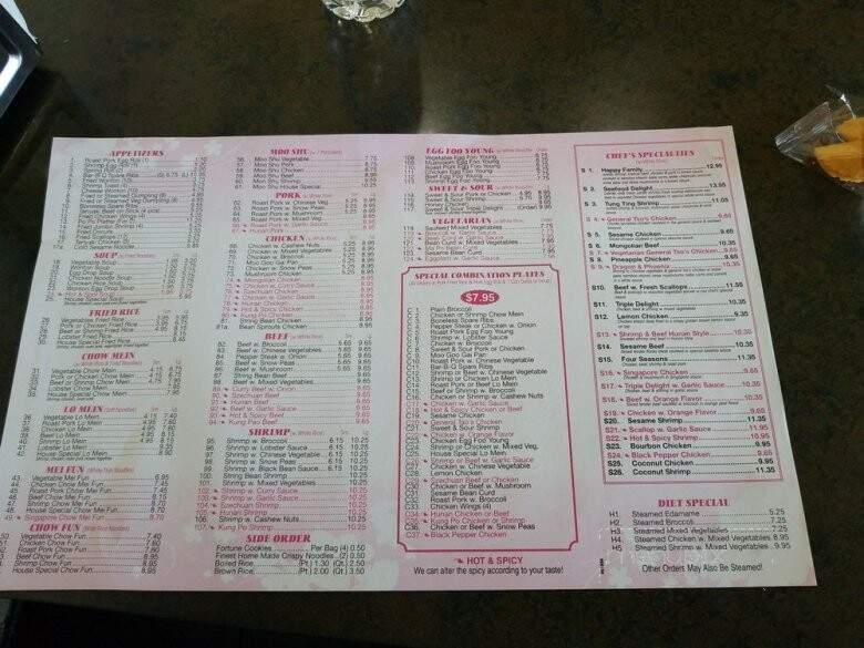 Sunny - Clarks Summit, PA menu_pic