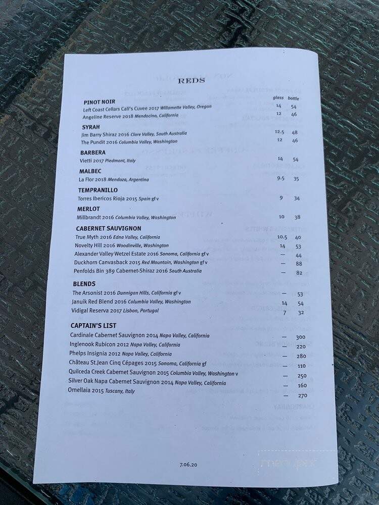 South Restaurant + Coffeehouse - Anchorage, AK menu_pic