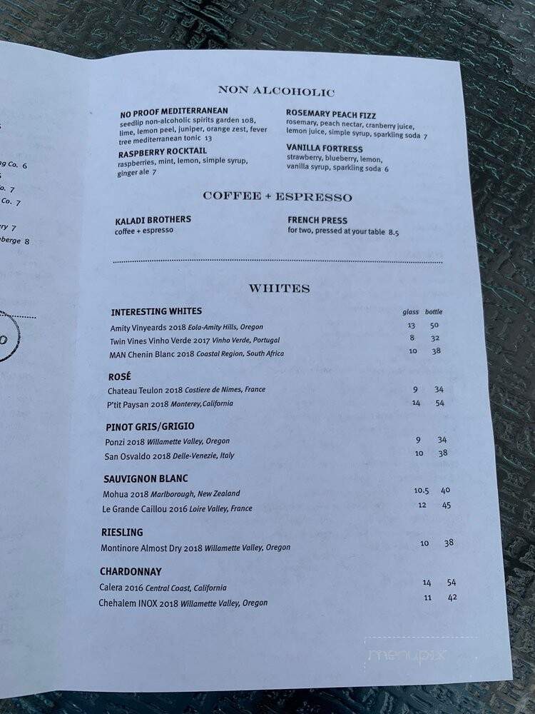 South Restaurant + Coffeehouse - Anchorage, AK menu_pic