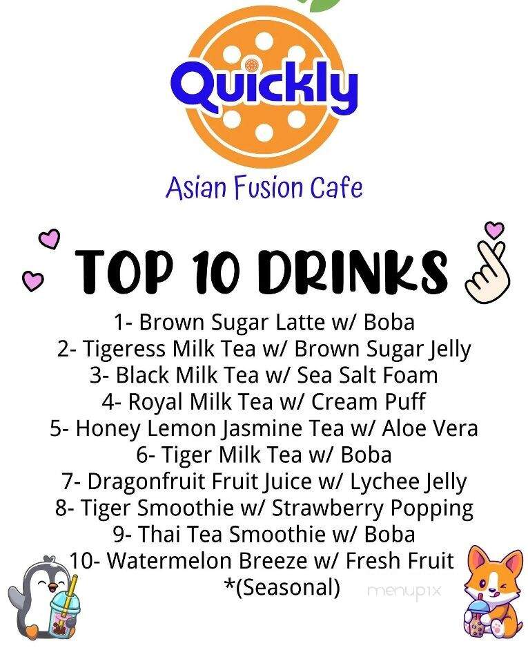 Quickly Asian Fusion Cafe - Diberville, MS menu_pic