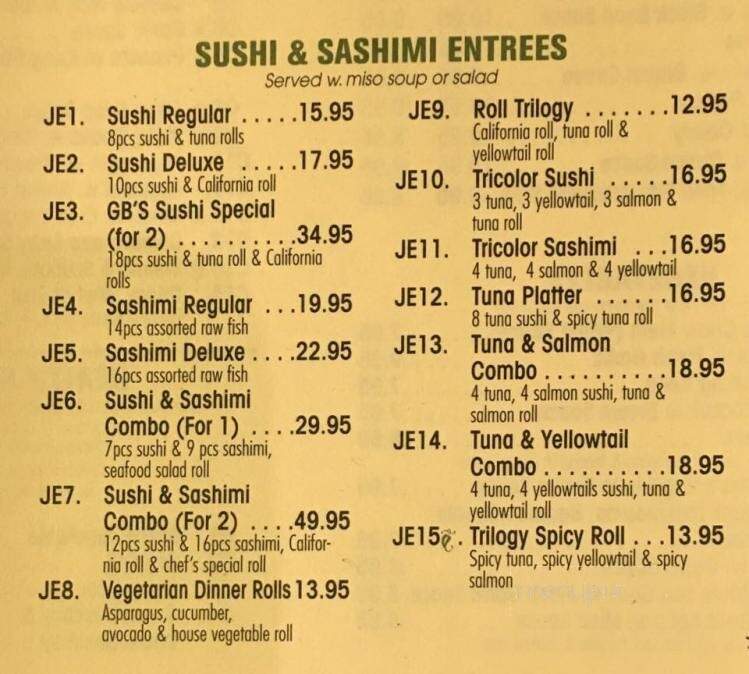 Ginger Blossom - Springfield, MA menu_pic