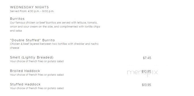 Lake Park Pub - Menasha, WI menu_pic
