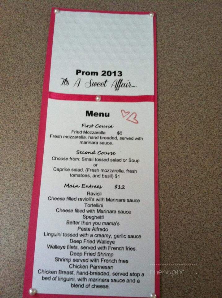 Anthony's Ristorante - Woodruff, WI menu_pic