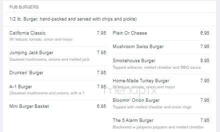 Pocono Pub - Stroudsburg, PA menu_pic