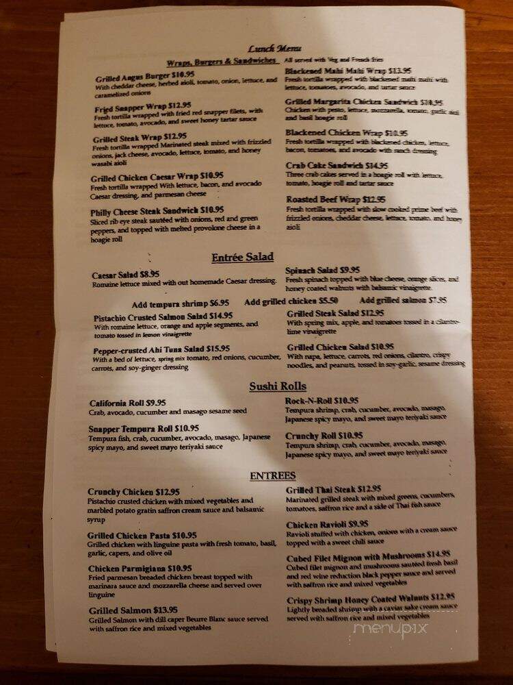 Blackstone Grille - St Johns, FL menu_pic