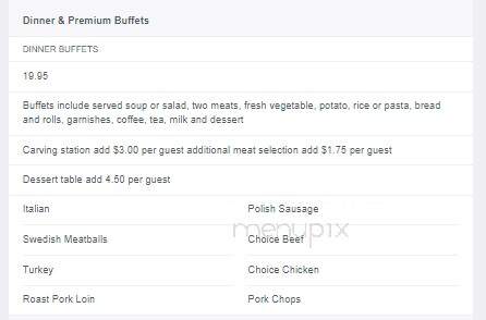 Fairdale Banquet Center - Buffalo, NY menu_pic