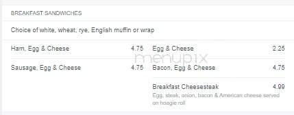Crippled Bear Inn - Williamsport, PA menu_pic