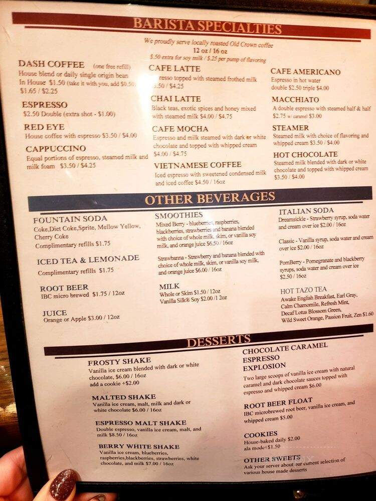 Dash-In - Fort Wayne, IN menu_pic