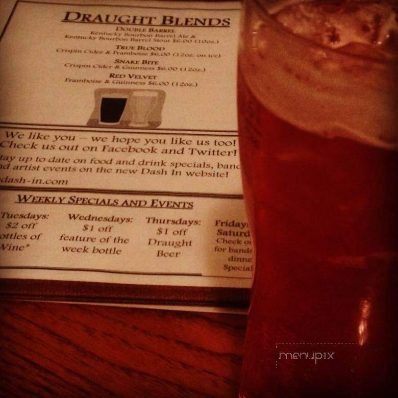 Dash-In - Fort Wayne, IN menu_pic
