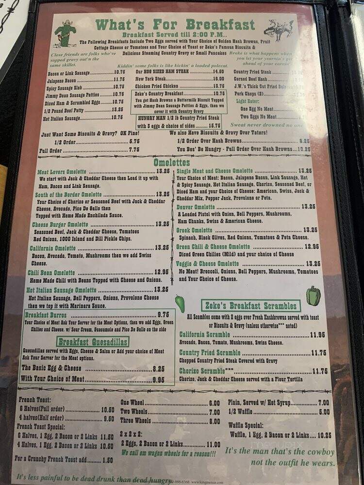 Zeke's Eatin' Place - Prescott, AZ