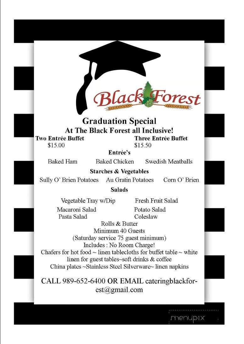 Black Forest Brew House & Grill - Frankenmuth, MI menu_pic