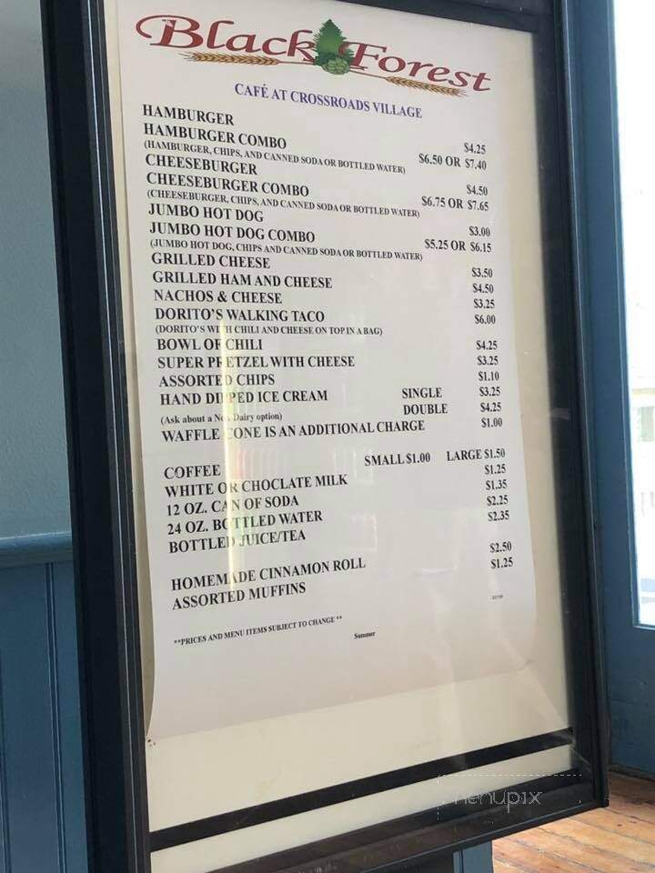 Black Forest Brew House & Grill - Frankenmuth, MI menu_pic