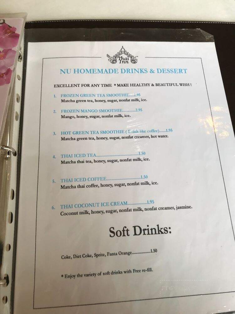 Thai Inn - Rochester Hills, MI menu_pic
