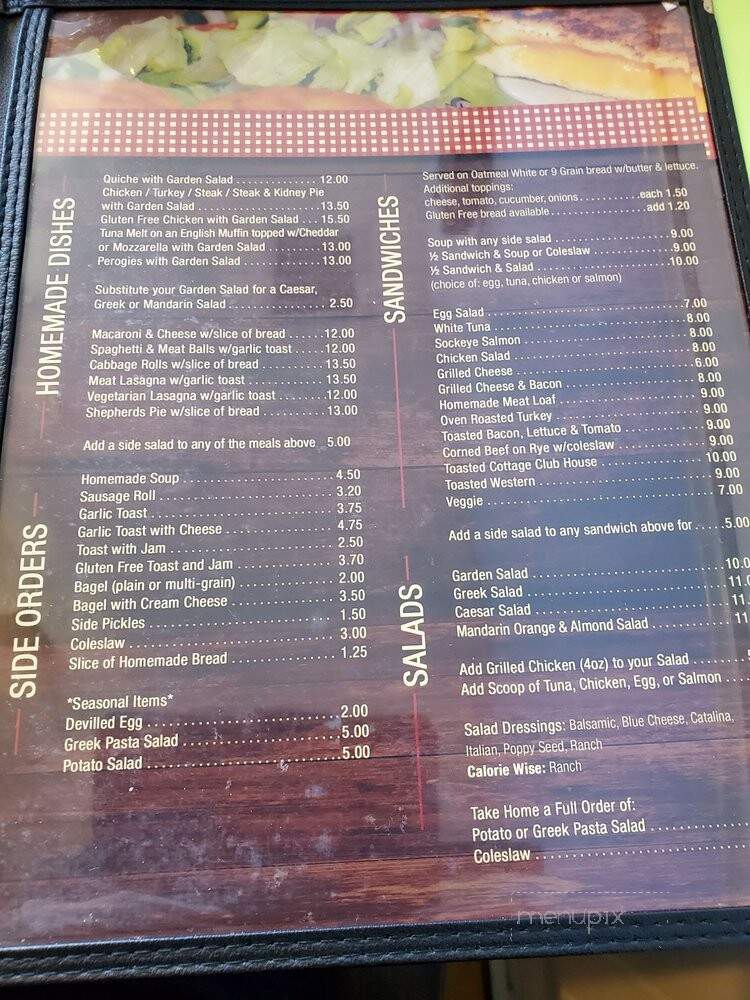 The Maid's Cottage - Newmarket, ON menu_pic