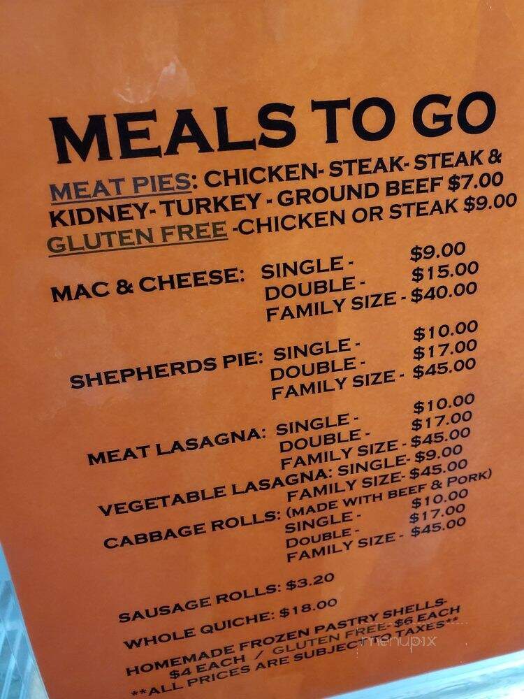 The Maid's Cottage - Newmarket, ON menu_pic