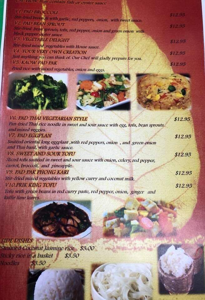 Thaidal Zone Restaurant - Powell River, BC menu_pic