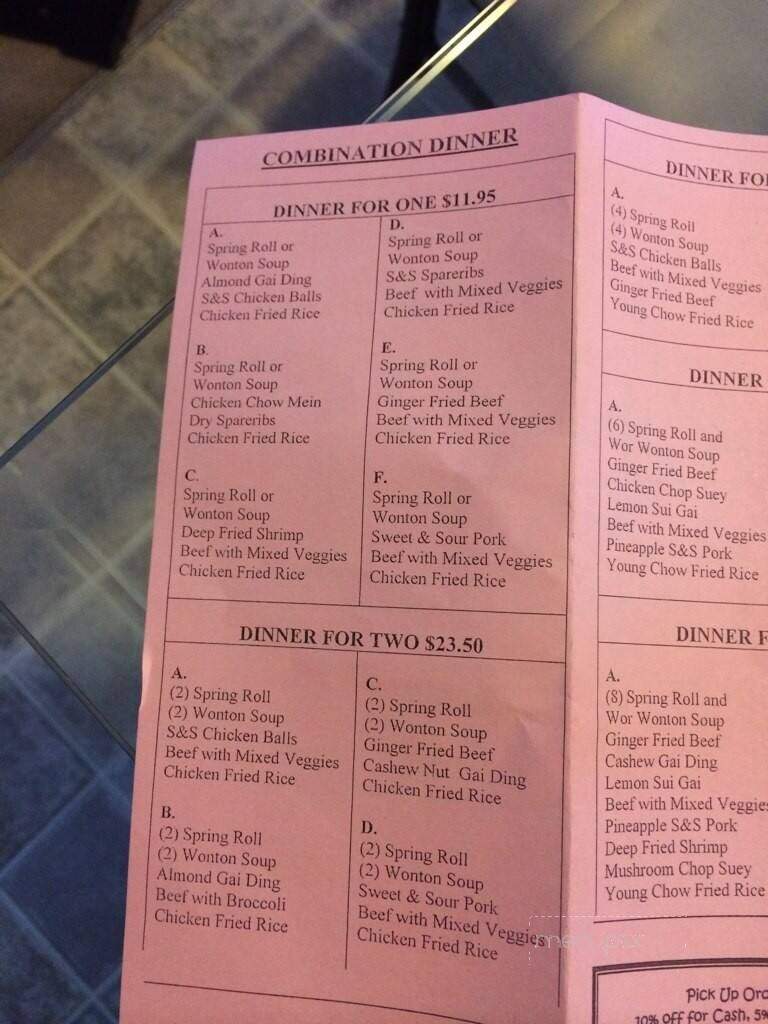 B & T Restaurant - Langdon, AB menu_pic