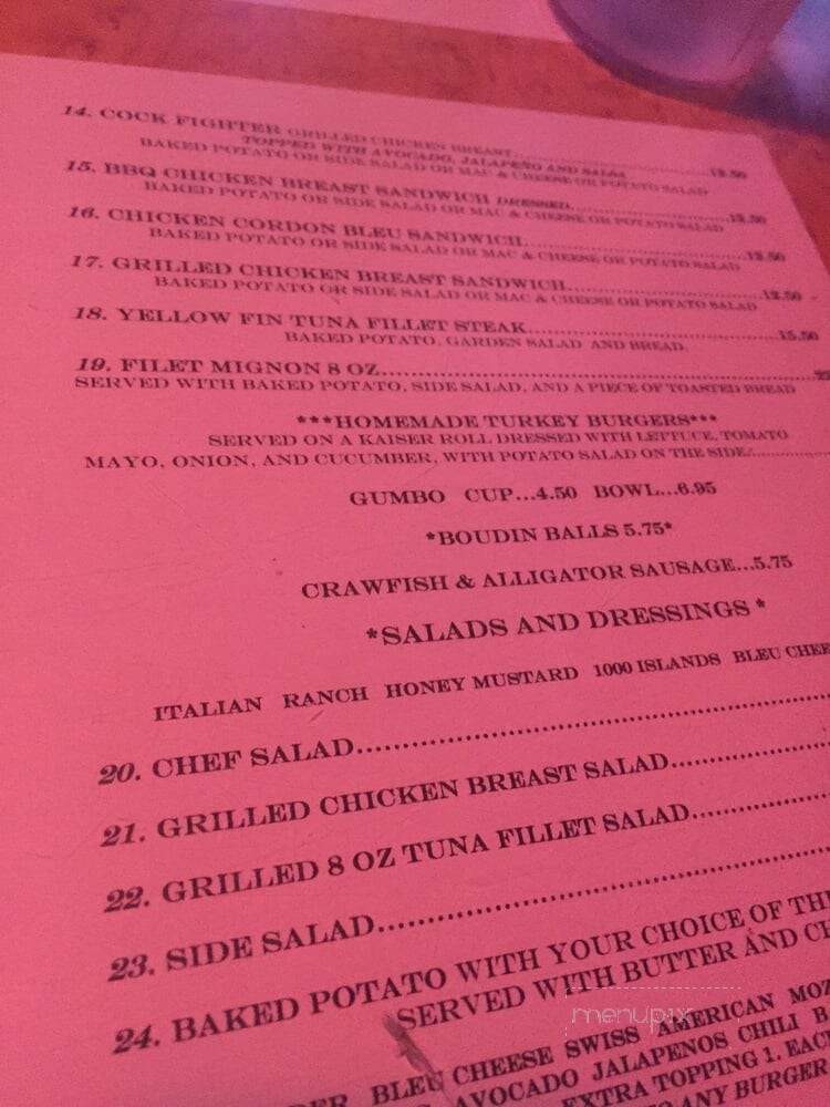 Yo-Mama's Bar & Grill - New Orleans, LA menu_pic
