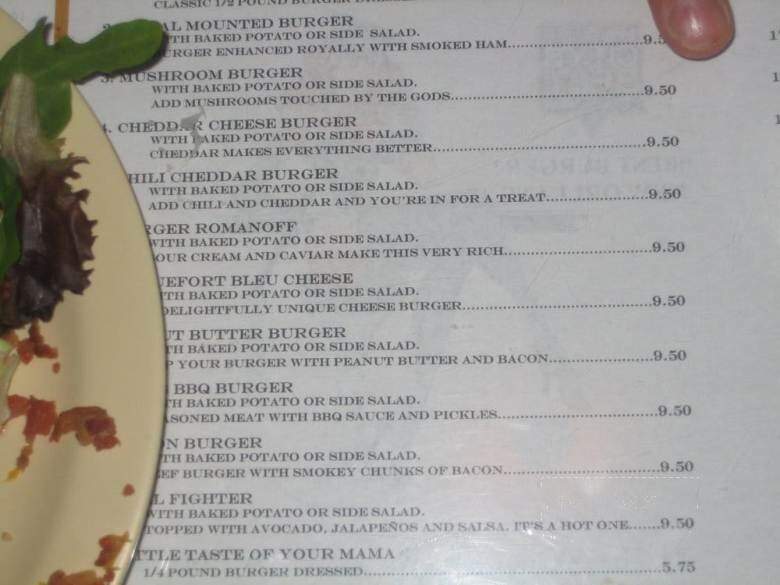 Yo-Mama's Bar & Grill - New Orleans, LA menu_pic