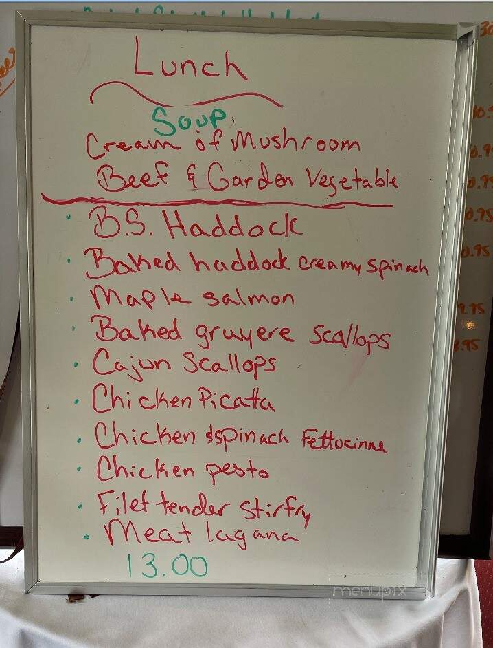 Heritage House - Skowhegan, ME menu_pic