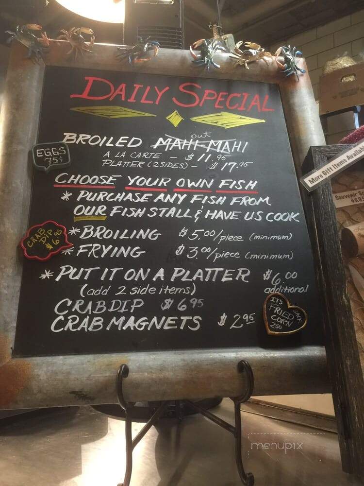 Faidley's Seafood - Baltimore, MD menu_pic