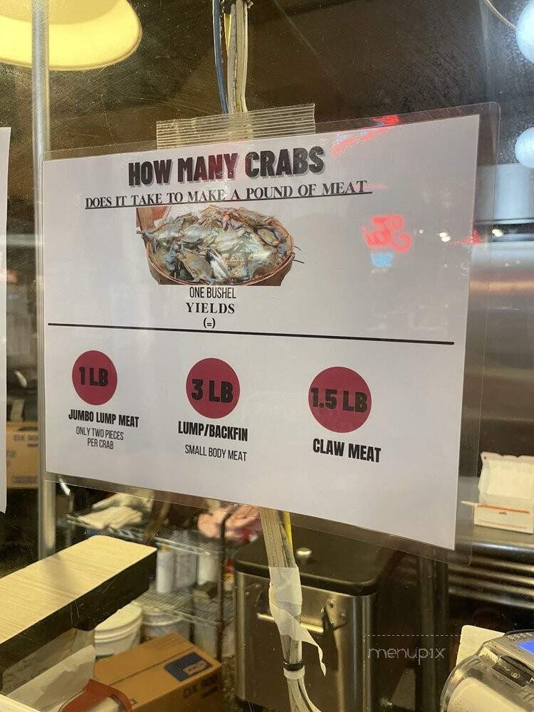 Faidley's Seafood - Baltimore, MD menu_pic